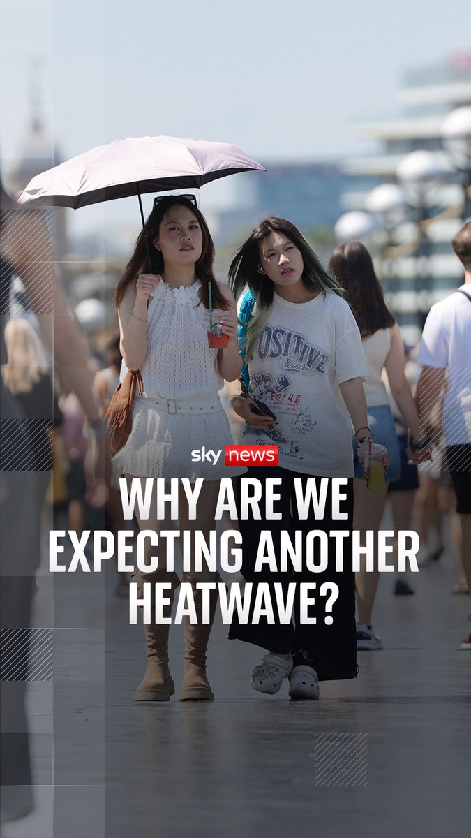 Another heatwave is on the way - and forecasters say it could feel even more intense than the one seen in May - with temperatures are set to surge to 34C. Joanna Robinson explains ⬇️ UK weather latest: