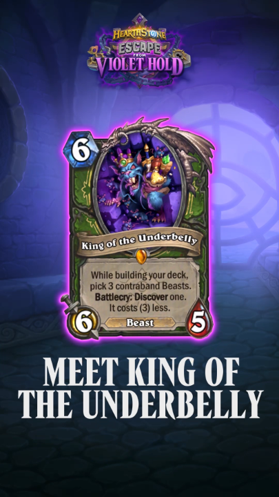 🤔 Why limit yourself to playing beasts from only your class? 🐻 👀 Discover powerful beasts from OTHER classes with the new Hunter Rulebreaker, King of the Underbelly!