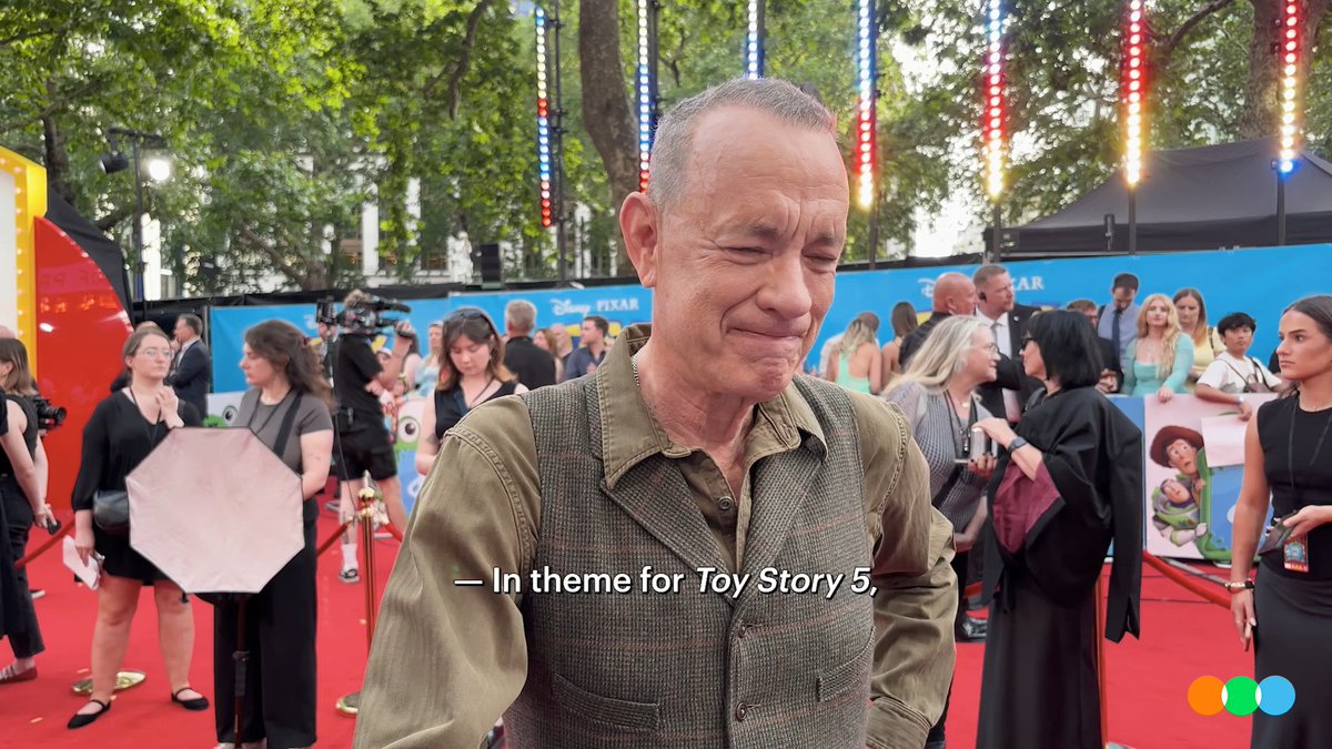 What’s your favorite film from your childhood? 🧸 We asked Toy Story 5 cast members Tom Hanks, Tim Allen and Greta Lee, along with director Andrew Stanton about the films that stood out for them in their childhoods. #ToyStory5 is now in theaters. Toy Story