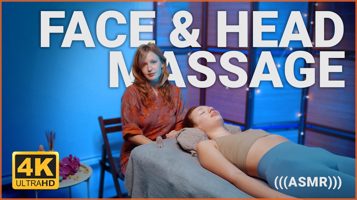 Close your eyes and let the stress melt away. ✨ Yolana treats Gia to a gentle face and head massage filled with relaxing ASMR sounds and soothing movements designed to calm both body and mind. #ASMR #Massage #FaceMassage #HeadMassage #Relaxation #StressRelief #SleepAid