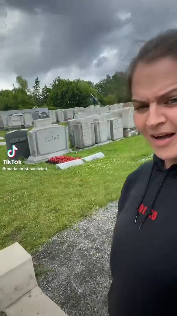 Here is a Free Palestine influencer singing along to a song called "I hate Israel" in a historic Jewish cemetery in Montreal. But I could have sworn Free Palestine influencers said Israel has nothing to do with Jews. It's almost like they blatantly hate Jews and only say it's just about Israel because being called antisemites makes them look bad. Oh, right, because that is what it is, and we've been saying it the whole time.