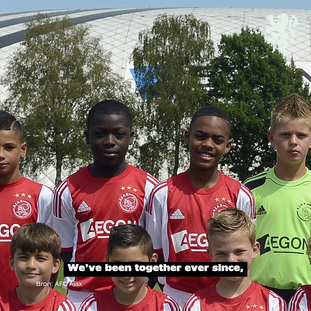 Ryan Gravenberch &amp; Brian Brobbey go way back ♥️💭 🥹 AFC Ajax #NothingLikeOranje #FIFAWorldCup