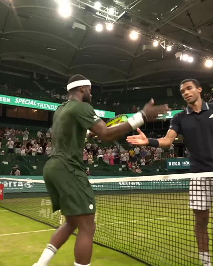 What a finish 🥵 Frances Tiafoe saves 3 match points vs FAA to reach the Halle semi-finals #TWO26
