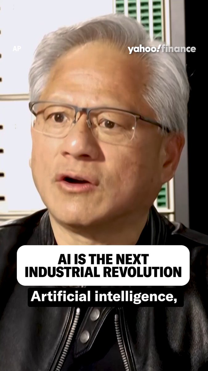 Jensen Huang thinks AI is the next industrial revolution, and the US needs to make sure it does not get left behind.