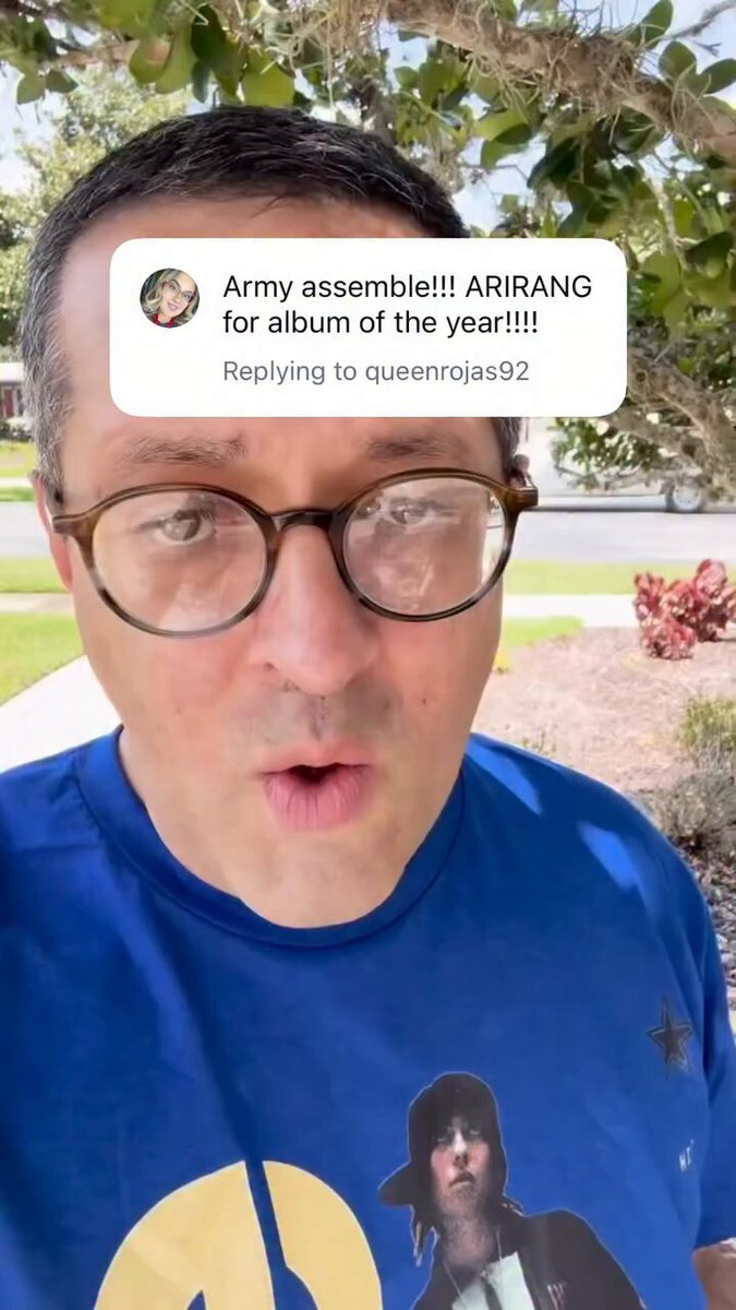 Armys 🙏💜please lock in, See what fellow voting member of Grammys, Adam Merter Birson has to say about the Grammys and Arirang🔥🔥🔥🔥👏👏🙏🙏please be loud on every media platform 🙏🙏🙏🙏