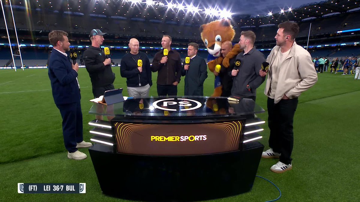The broadcast descends into chaos as Leo the Lion mauls Simon Zebo during Leo Cullen's interview 🦁 "We have lost control!" 😂