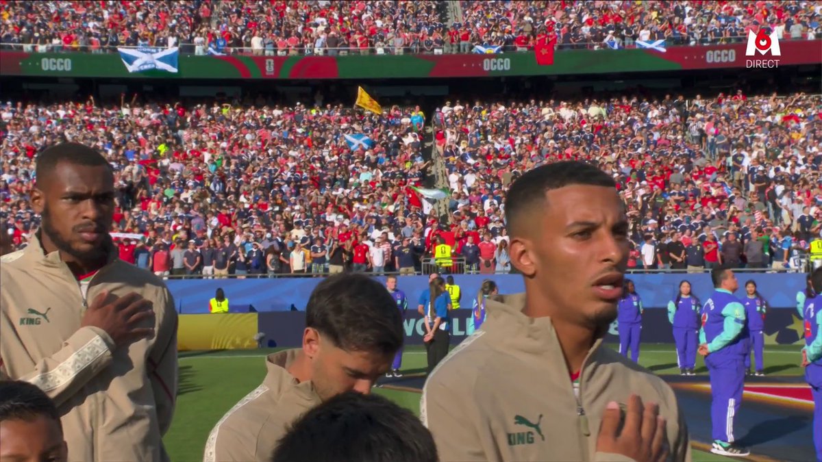 🚨 Saibari a marqué trop vite : on n'a même pas eu le temps de vous envoyer cette vidéo de l'hymne du Maroc. 🇲🇦🤣 🎥 M6 - Coupe du Monde de la FIFA 2026™