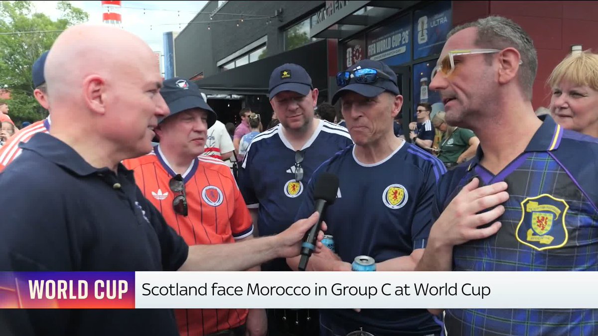 Scotland are taking on Morocco tonight in a game that could see the Scots reach the World Cup knockout stages for the first time in history. James Matthews asked Scotland and Morocco fans in Boston what they think the final score will be ⬇️ Latest: