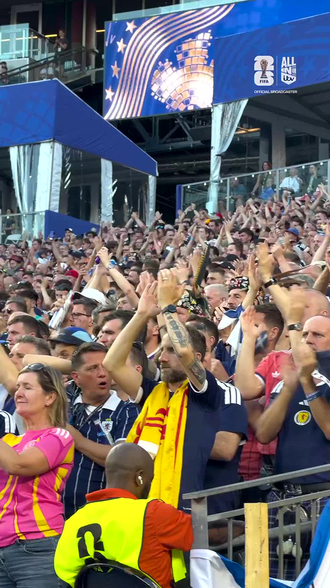 A very Scottish tribute 🏴 👏 Fans honour the life of long-serving Tartan Army member Donny Strathie, who died in Boston before having the chance to watch Scotland for the first time at a World Cup