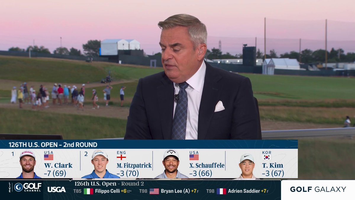 Paul: "I think the USGA will be quite happy ... I think they can turn the screw a little more over the weekend in terms of difficulty." Rich: "Can they with the wind forecasted to go 30? Can they risk a repeat of 2018 when they guessed wrong with the forecast on Saturday and they paid a price, and we know what happened on Sunday in 2004." Great back and forth here on Live From. Tune in!