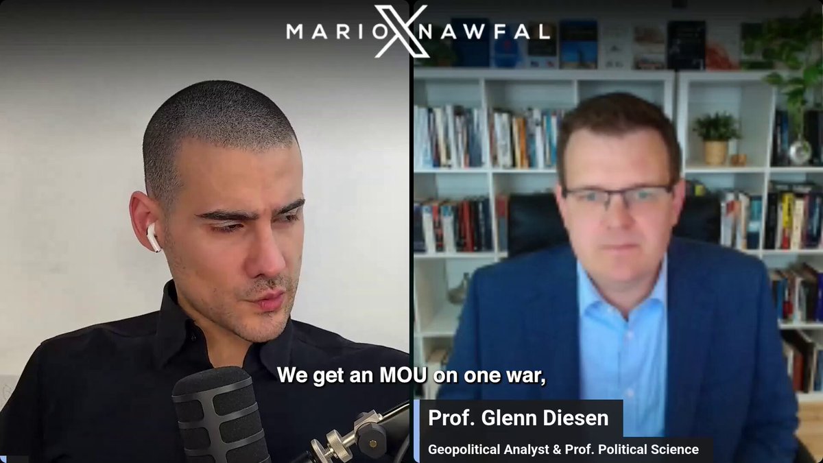 🇺🇸 🇮🇷 The Iran deal may be a surrender in disguise, built to buy time before the next war... Glenn Diesen isn't convinced the memorandum of understanding ever gets implemented in full. His suspicion is that Washington is mostly buying time. His reasoning is pointed. Since Trump has openly admitted to a serious fuel shortage, Glenn reads the agreement as essentially a surrender, designed to ease pressure on oil prices and let the US replenish its strategic reserves. From there, he expects Washington could stretch the process out before circling back to military conflict, especially since he sees little real appetite in the US for actually coexisting with Iran. Glenn Diesen