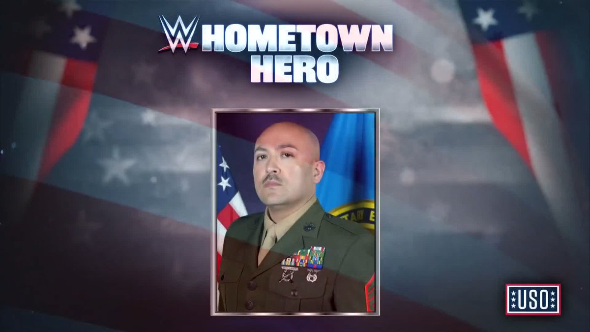 Thank you for your service, Master Sergeant Jose Felix! #WWEHometownHero