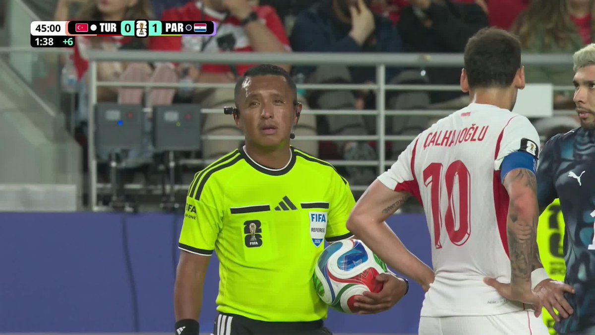 IT'S A RED CARD! With the new rule instated for this tournament, Miguel Almirón has been sent off for covering his mouth during a confrontational situation. #FIFAWorldCup