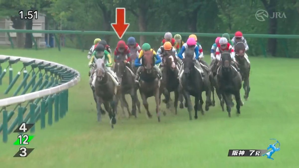 【#サガルマータ が2勝目をあげる】 父コントレイル、母は亜GⅠ馬のサガルマータが勝利✨ 同馬は2023年セレクトセールで5億2000万円（税抜）で取引されています🐎 [阪神7R 3歳以上1勝クラス 芝2,400m]