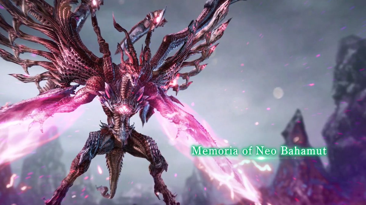 Introducing: Memoria of Neo Bahamut Check out Memoria of Neo Bahamut, which can be obtained by collecting Memoria Crystals in the event battle of Critical Threat: Neo Bahamut Descends. #FF7EC #FF7EverCrisis