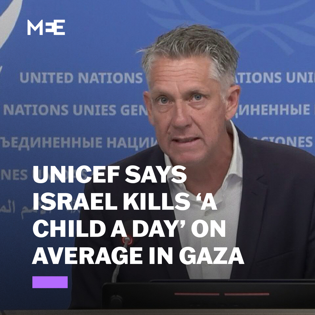 “For Palestinian children this so-called ceasefire has become a cruel and a deadly illusion.” Unicef spokesperson James Elder said on Friday that "a child is killed, on average, every single day" in Gaza since a ceasefire was announced in October 2025