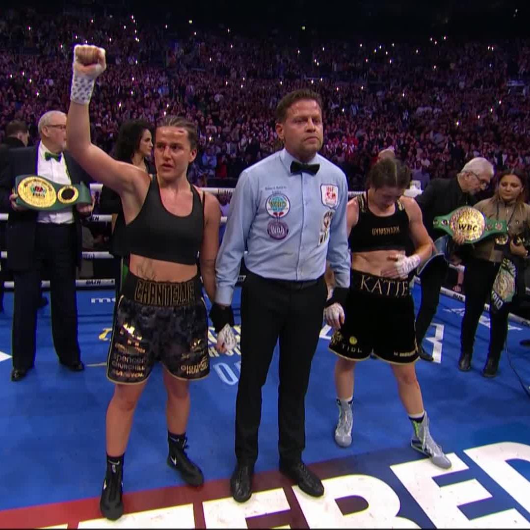The 3Arena 𝗘𝗥𝗨𝗣𝗧𝗘𝗗 when Katie Taylor got her revenge on Chantelle Cameron 🔊 #TaylorPili | Sept 5 | Live on DAZN ▪️