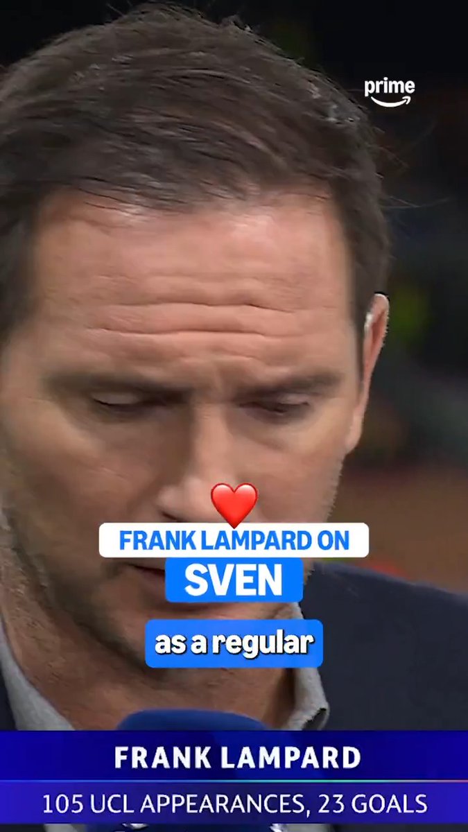 The way Lampard spoke about former England boss Sven-Göran Eriksson 🏴❤️🇸🇪