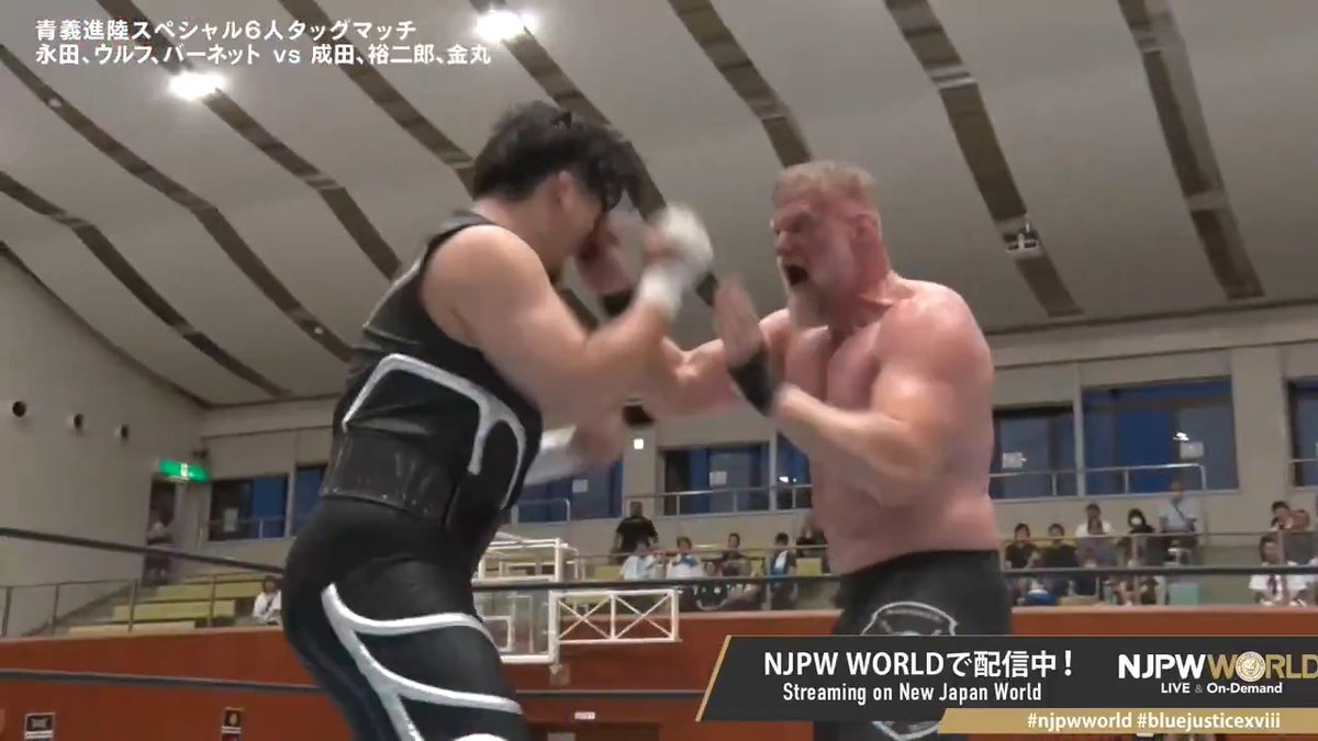 Josh Barnett "Kenshiro with blue eyes" From the profile URL #njpwworld #bluejusticexviii