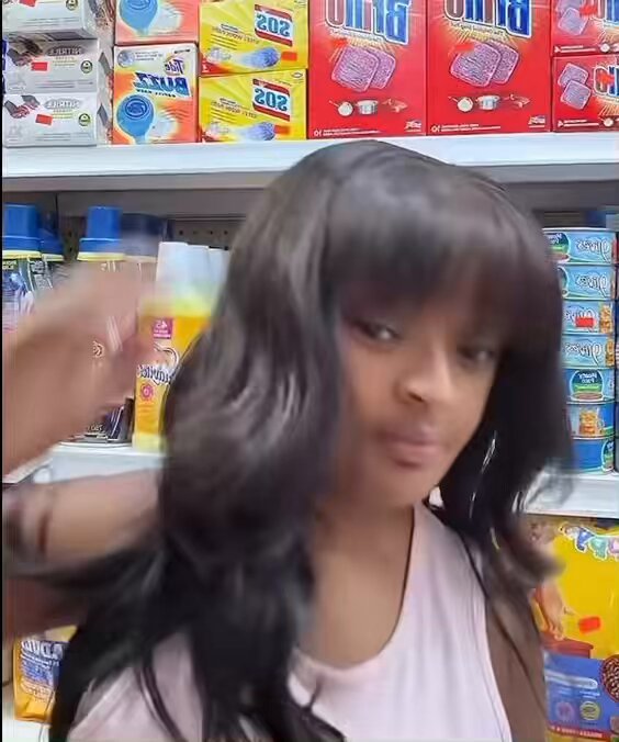 me when hair is giving