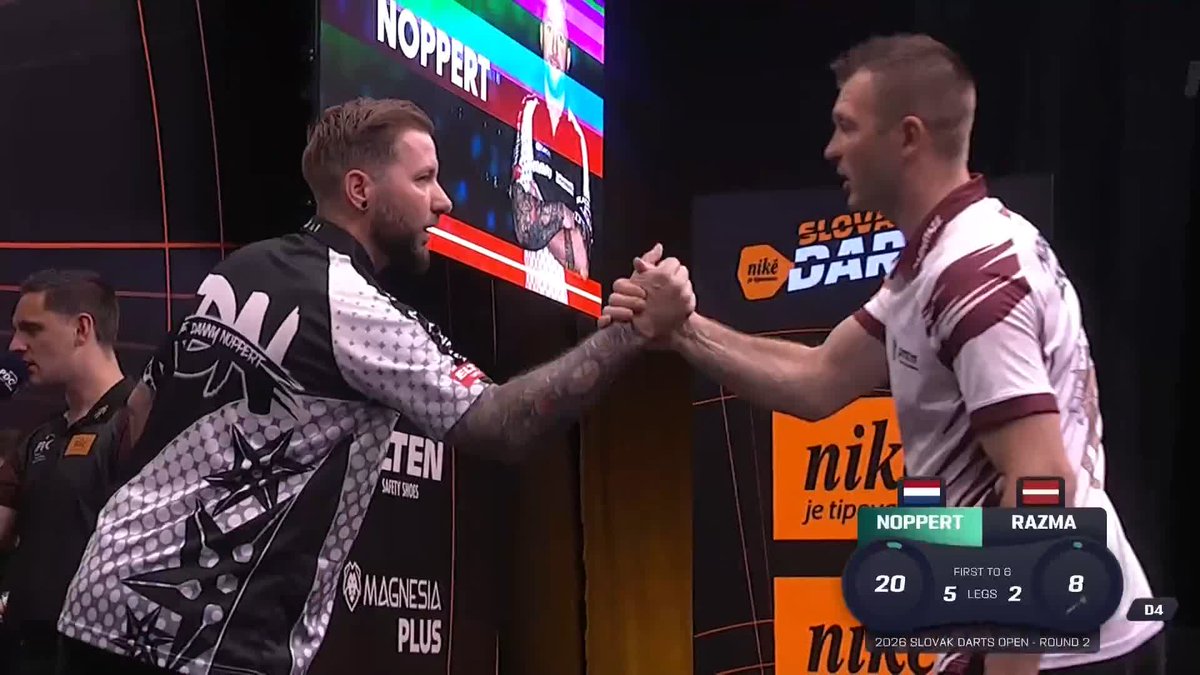 NOPPERT BEATS RAZMA! Despite being nowhere near his best, Danny Noppert moves on at the Slovak Darts Open - beating Madars Razma 6-2! 📺 #ET9