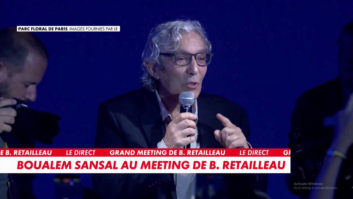 «Retailleau à l'Elysée !» scande Boualem Sansal au premier meeting de campagne du président des LR pour la présidentielle 2027, en direct sur CNEWS Toute l'info est à retrouver sur