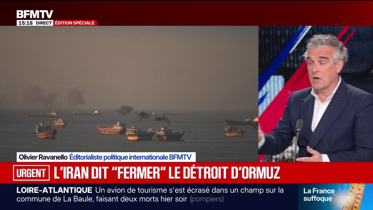 L'Iran dit "fermer" le détroit d'Ormuz en réaction aux attaques d'Israël au Liban