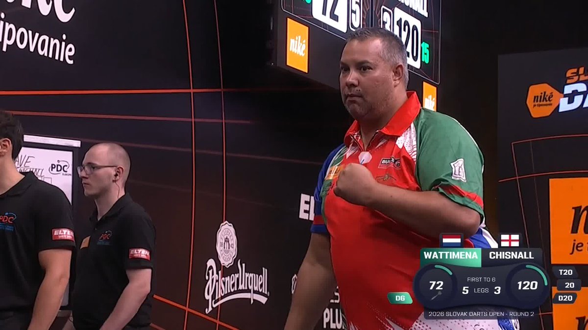 WATTIMENA ADVANCES! Jermaine Wattimena is through to Finals Day in Bratislava, defeating Dave Chisnall 6-3! A huge blow in the race to Blackpool for Chizzy, who sits a place away from qualification! 📺 #ET9