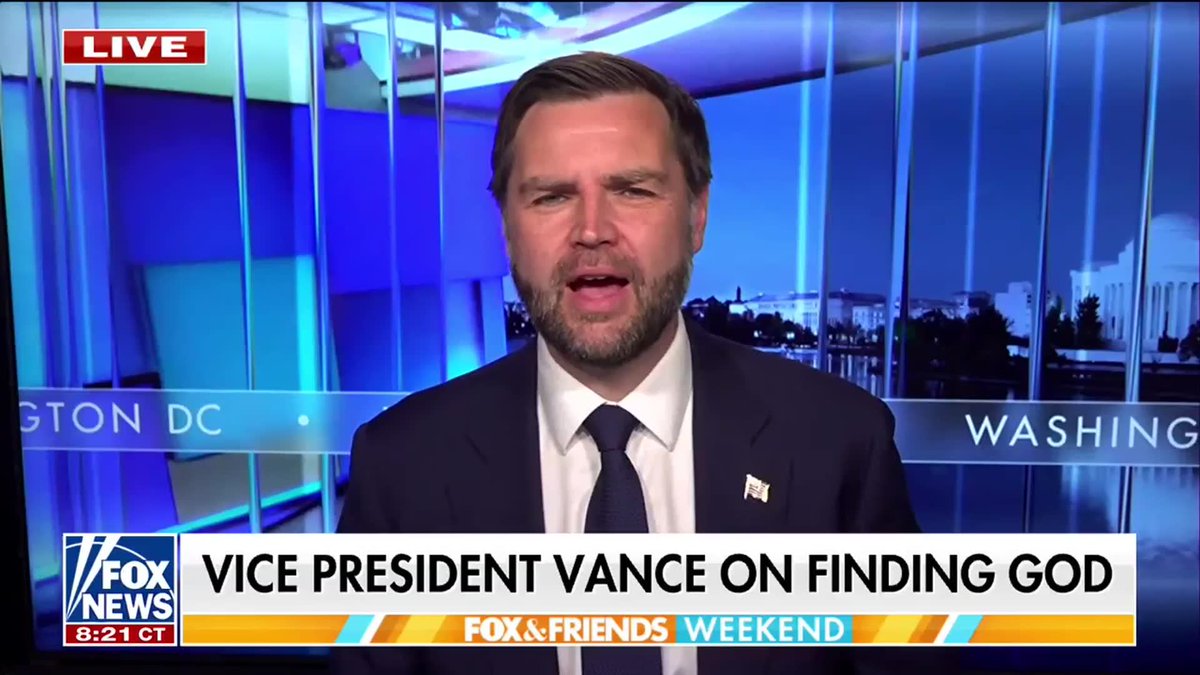 NEW: Vice President JD Vance reflects on his deeply personal journey of losing and ultimately reclaiming his Christian faith, offering insight for parents whose children may be drifting from the church. Vance says as an "arrogant kid," he briefly dismissed his upbringing, but his perspective radically shifted once he focused on the true responsibilities of adulthood and family. "As I became older and cared less about how much money I made or whether I was going to the right schools, I started to care about the important things, you know, becoming a good husband, becoming a good father, and actually raising my kids with the kind of values that I was raised with." "I realized that Christianity was not this superstition that I had dismissed as a 22-year-old kid. It was actually this very profound set of values and teachings, and those values and teachings came from a source of real truth." | FOX & Friends