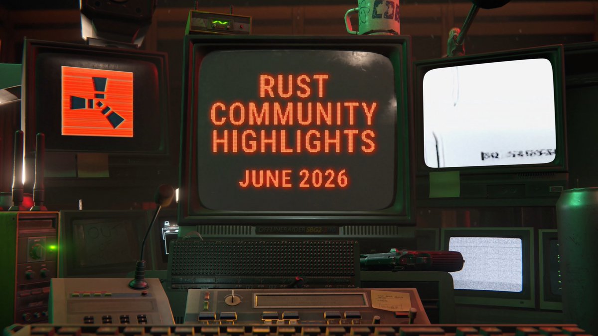 Check out this month's Rust Community Highlights from Oilrats, Bladecito, YAKOV and BeccaSomething. 🎞️☢️📹 Tag any creators you think should be featured in future highlights!