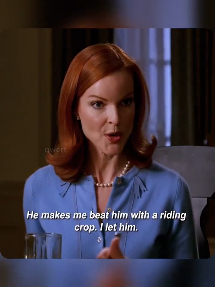 The opposite of love isn't hate... it's announcing your husband's kinks over the roast chicken. 😳 Bree Van de Kamp: proving that you can absolutely obliterate a man's dignity while maintaining flawless posture. 😭 watch till the end 🍿