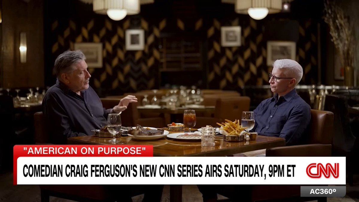 Craig Ferguson talks about his new CNN original series "American on Purpose" airing tonight at 9pm eastern.