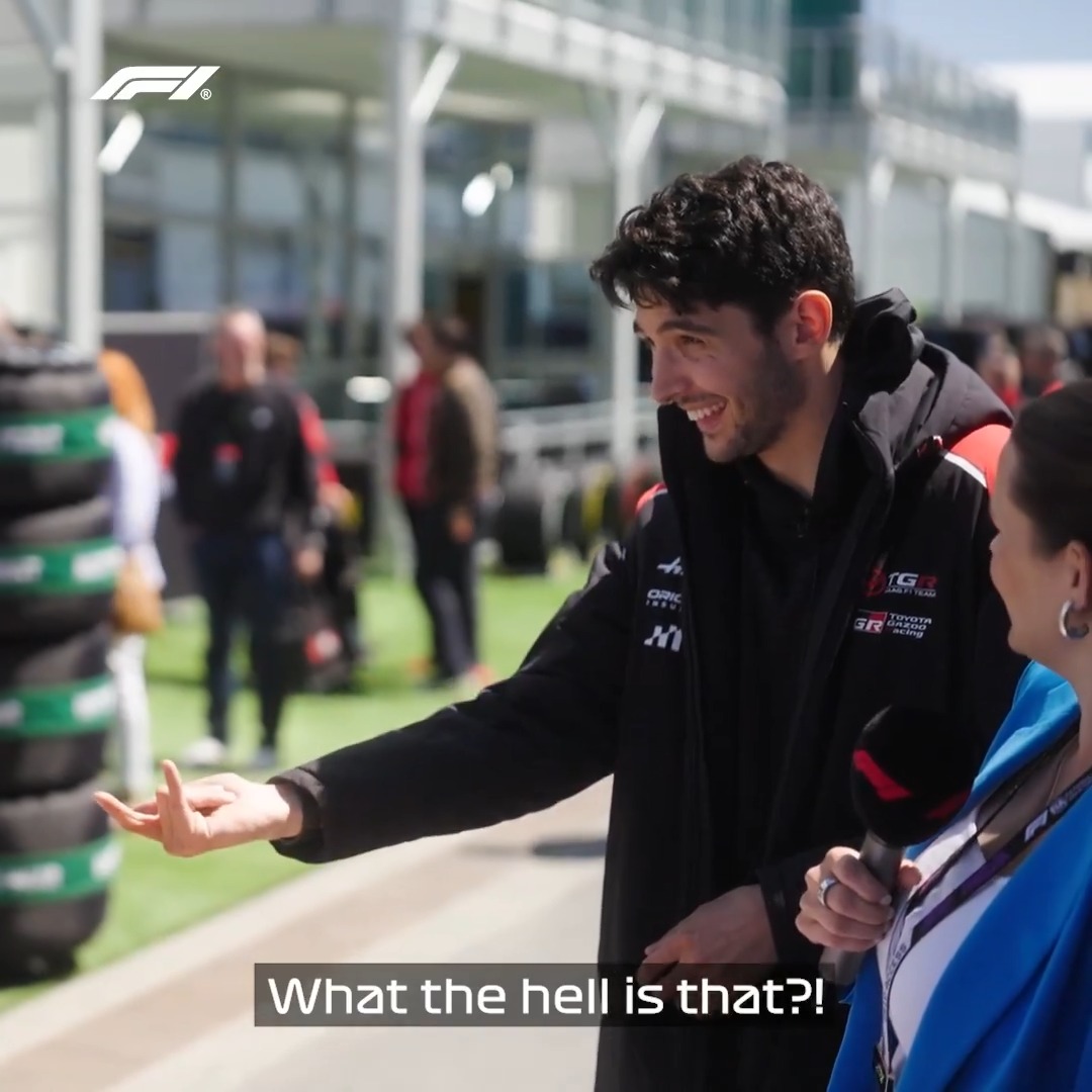 "What the hell is that?!" 🤣 Grid Games is back! Watch Ollie and Esteban take on charades (and much more) on YouTube now 📺 #F1