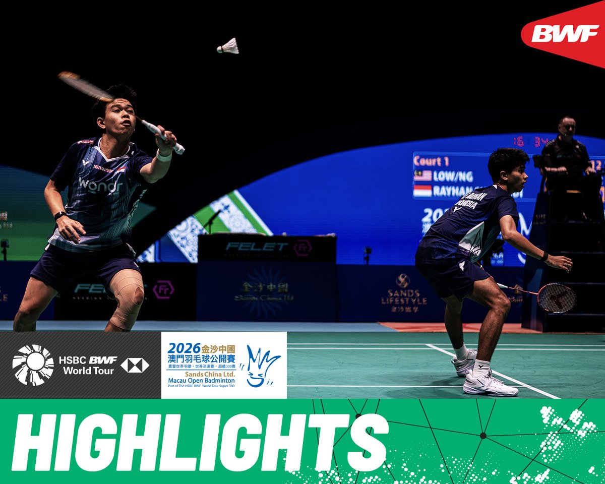 Duo kidal Devin/Faathir hari ini lolos ke final Macau Open 2026. Selain Raymond/Joaquin, inilah ganda putra muda yg diproyeksikan dan diharapkan menjadi andalan Indonesia di masa depan.