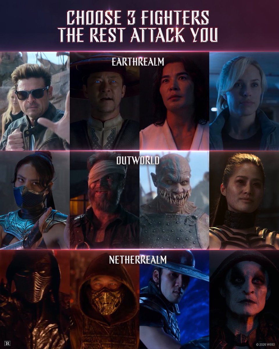 What’s the strongest 3-fighter Kombo you can make? Mortal Kombat II is available on Digital now. #MortalKombatMovie