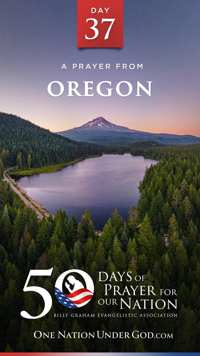 I believe in the power of prayer! Pray with us now on DAY 37 of 50 Days of Prayer for America with Pastor Brett Meador of OREGON. Let us know you’re praying in the comments below, and go to for all 50 videos and more… #OneNationUnderGod #50Days50States50Prayers BGEA