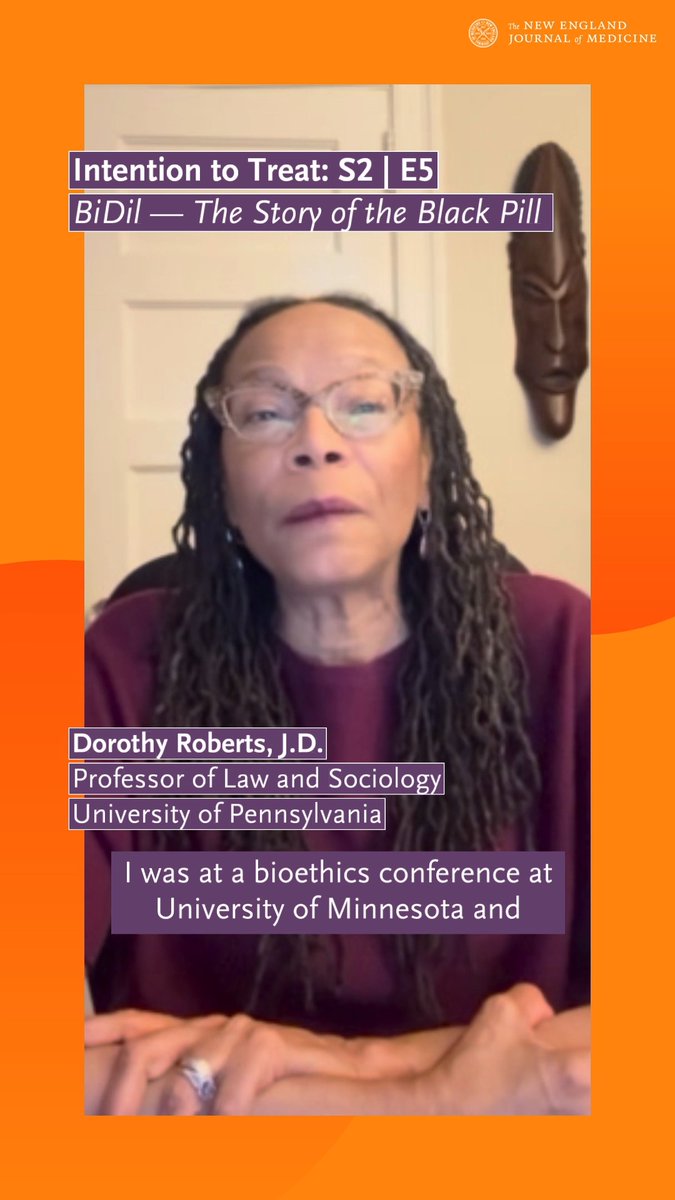 Dorothy Roberts, JD (Dorothy Roberts), a professor of law and sociology at the University of Pennsylvania, speaks on why "approving BiDil as a race-based drug is bad medicine." Go deeper in episode 5 of the Intention to Treat podcast.