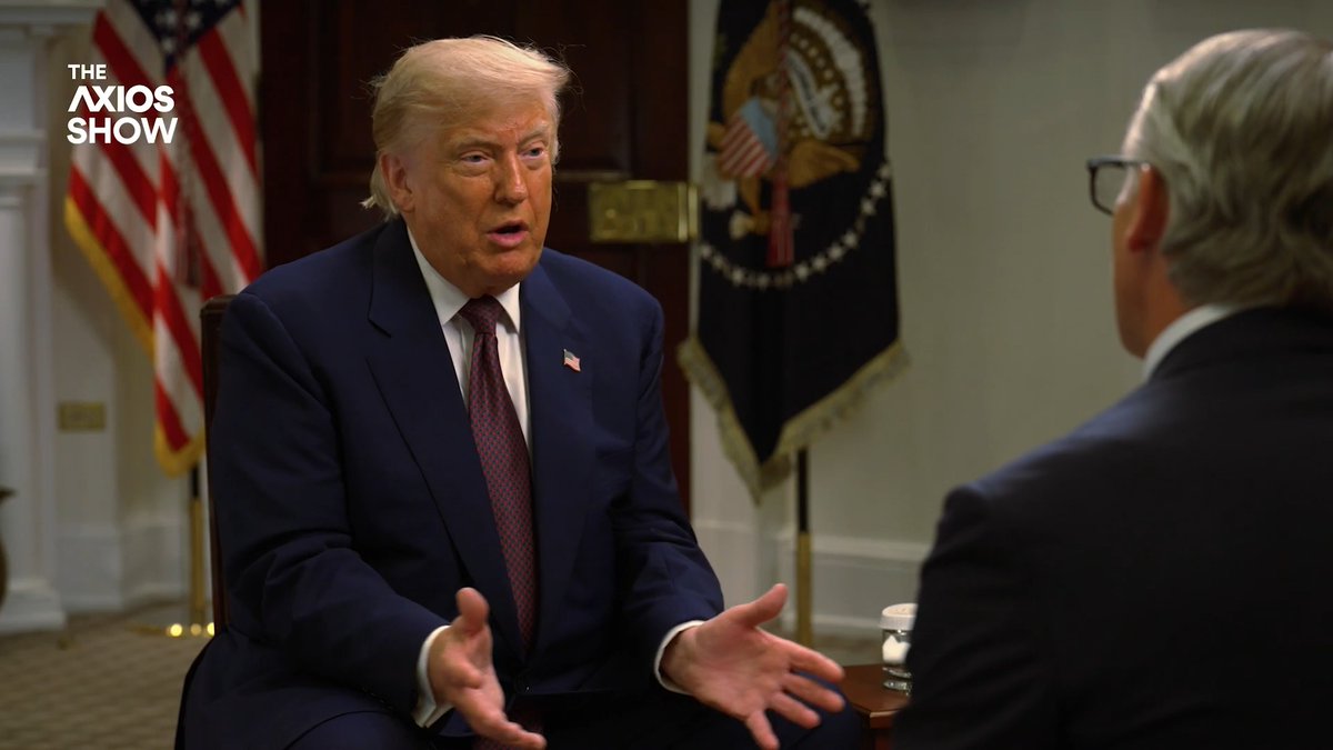 Trump describes his fondness for Chinese leader Xi Jinping on The Axios Show: "He's tall, he's 6-foot-2. He's got a great stature, he's got great confidence, and he's smart."
