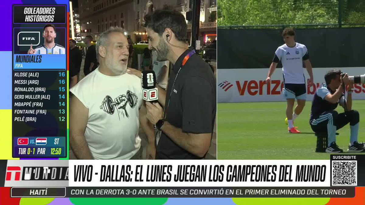 Esta pareja se conoció en Sudáfrica 2010, y hoy están con sus dos hijos en el Mundial 2026. Una historia de amor de Mundiales. Espectacular. ❤️🇦🇷