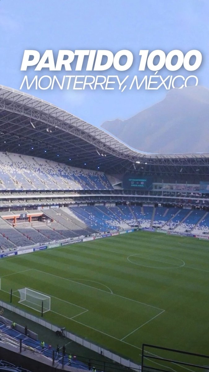 El escenario perfecto para el partido 1000 en mundiales 🏟️🔥 📍Estadio Monterrey 🇲🇽