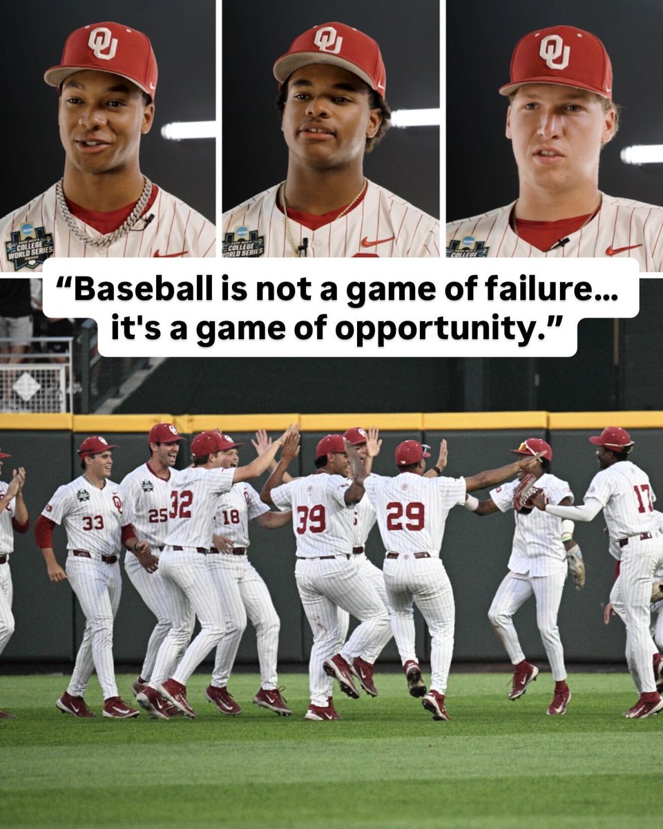 “Baseball is not a game of failure… it's a game of opportunity.” Michella Chester is with Oklahoma Baseball ahead of the #MCWS Championship Finals.