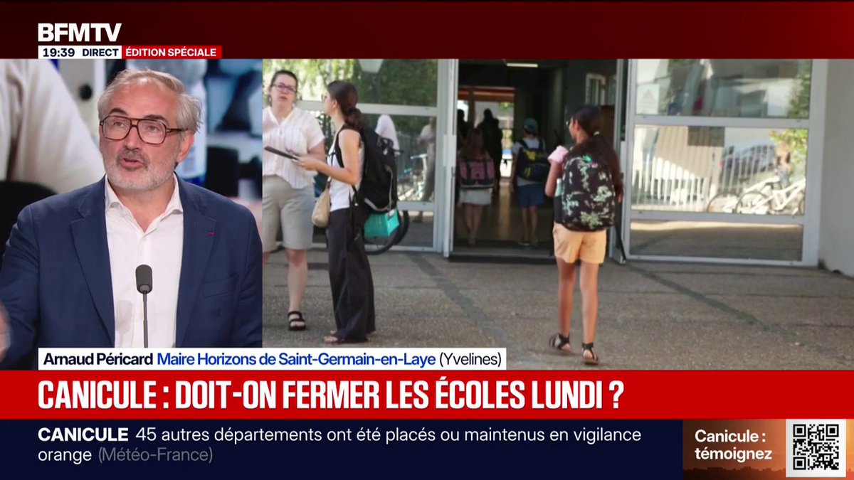 Canicule: "Je crois qu'il ne faudra pas avoir la main qui tremble: s'il faut fermer [des écoles], on doit fermer", déclare Stéphanie Rist, ministre de la Santé, dans une interview au Parisien