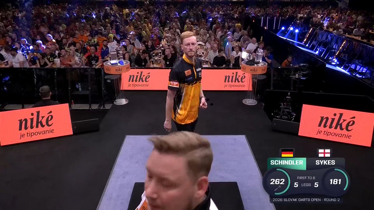 SYKES WINS A THRILLER! What a contest in our second game of the evening, as Tom Sykes leads for the first time in this match at the very end, beating Martin Schindler 6-5 in a gruelling last-leg decider! 📺 #ET9