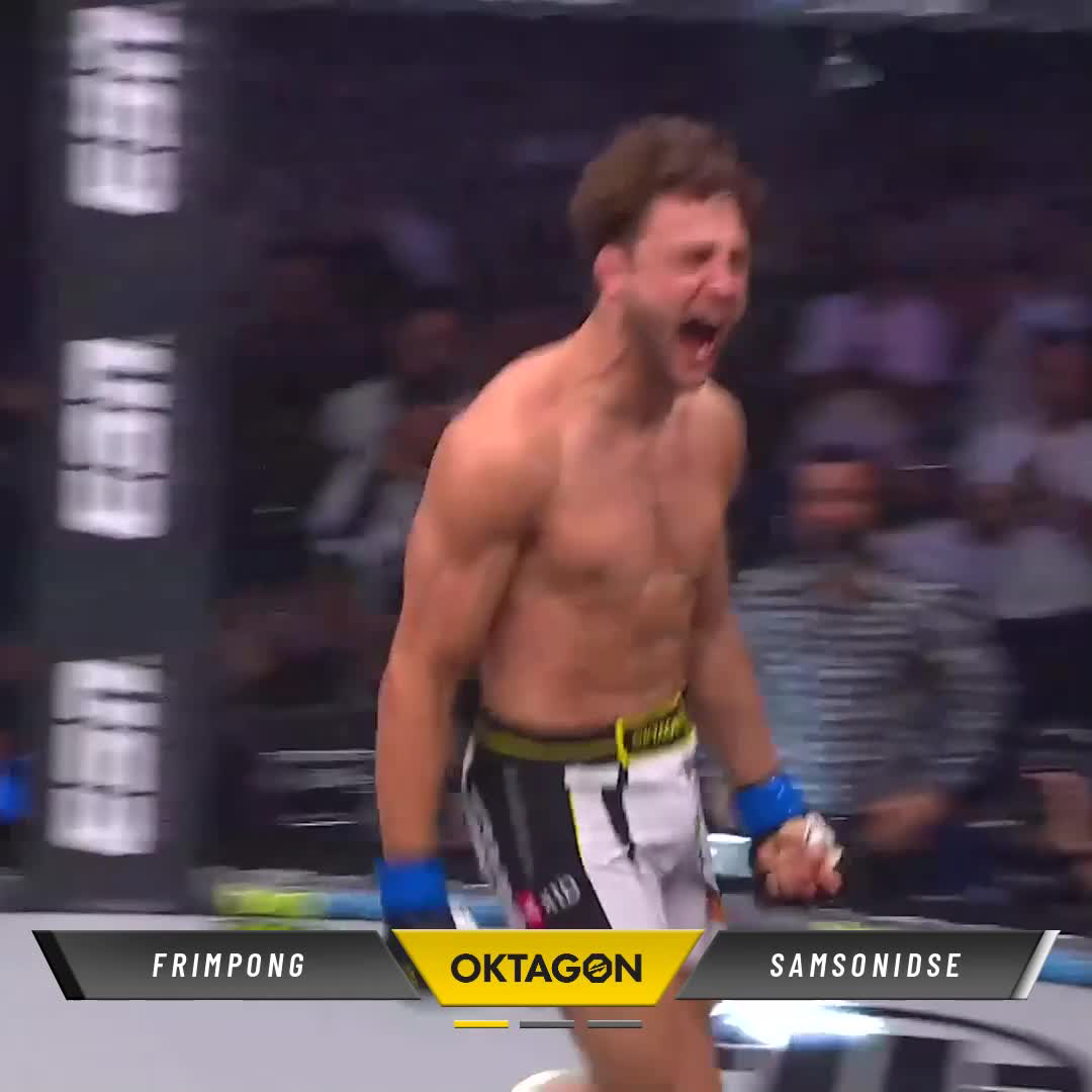 🤯 WHAT A KNOCKOUT! Niko Samsonidse 🇩🇪 stops Denis Frimpong in round one #OKTAGON90 📺 | RTL+ | TVP Sport