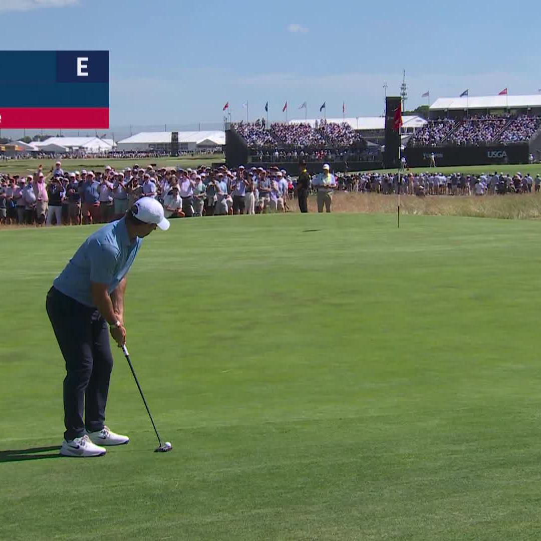 This 66'6" birdie putt is a Rory McIlroy MASTERCLASS. 📺 U.S. Open Round 3 on NBC & Peacock
