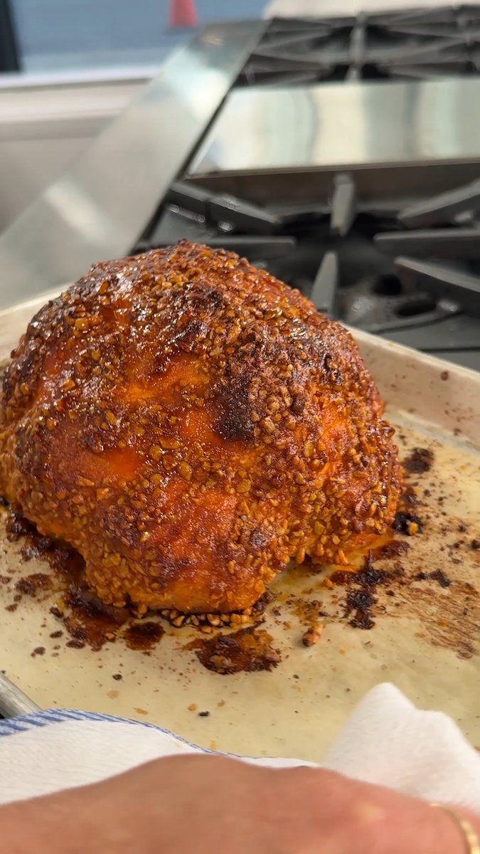This WHOLE-roasted cauliflower is like a giant version of Buffalo cauliflower 💥 Watch Adrienne Cheatham judge #BBQBrawl Monday at 9|8c! Get the recipe: