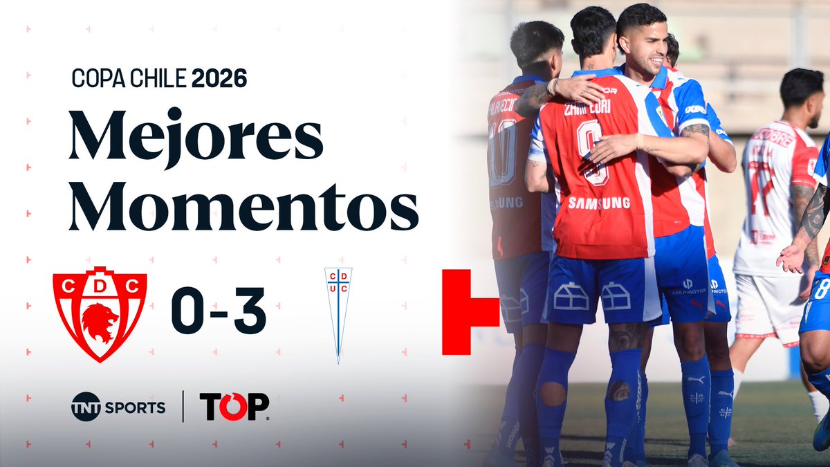 🔵⚪🏆 ¡Goleada de la UC en Atacama! Revive todo lo que fue la victoria de #LosCruzados ante Deportes Copiapó, por la #CopaChileCocaColaZeroAzucar2026 ⚽🔥 La Franja se impuso con una actuación brillante de Fernando Zampedri y dieron un importante paso en el certamen con una sólida actuación en el norte del país. 👏📈 Disfruta lo mejor del fútbol chileno. Suscríbete a #TNTSportsenHBOMax 📲💻 Link en la BIO 📍 Siéntete cómodo, siéntete TOP #topunderwear #TOP.