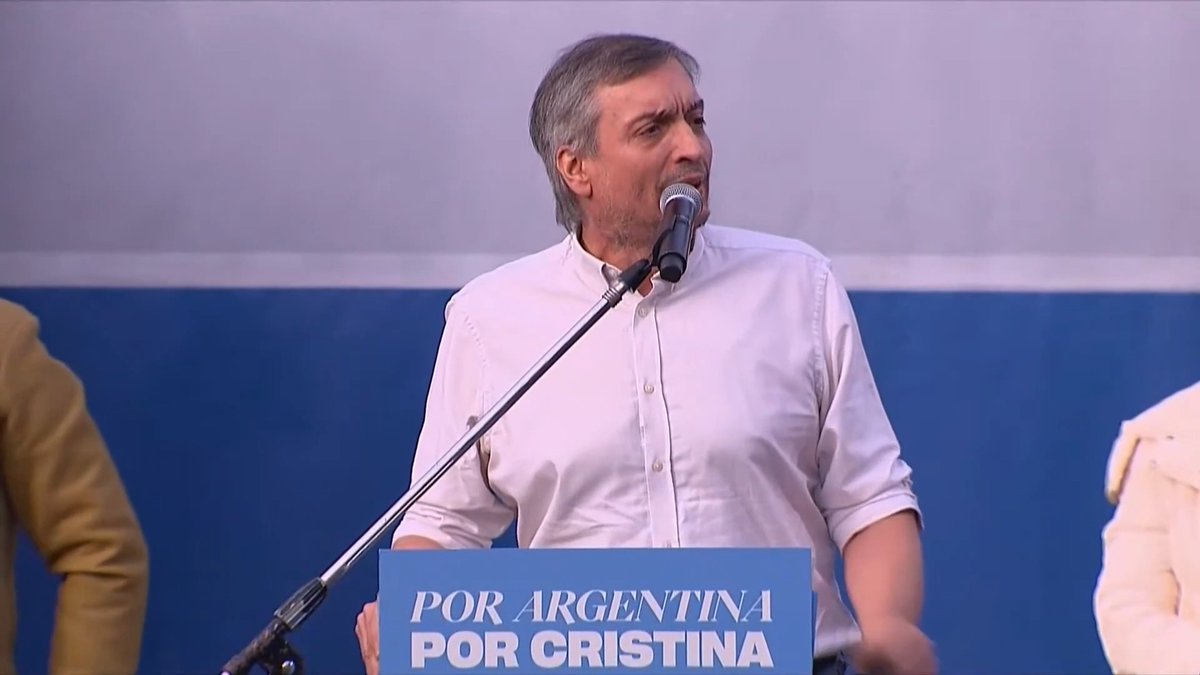 "Máximo Kirchner": Por su discurso en el acto para pedir la libertad de Cristina Kirchner