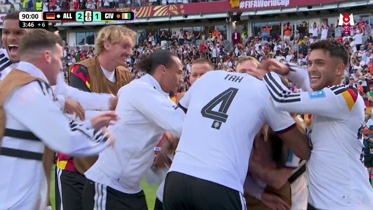 🚨 MAIS QUE C'EST CRUEL POUR LES IVOIRIENS !!! 🥲 SORTI DU BANC, UNDAV 🇩🇪 CLAQUE UN DOUBLÉ ET OFFRE LA VICTOIRE À LA MANNSCHAFT. 🎥 M6 - Coupe du Monde de la FIFA 2026™