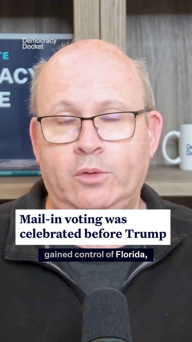 Mail-in voting was not a scheme created by Democrats, Marc Elias says. It was something that voters demanded. And for a long time, Republicans used it to their advantage. “[Trump] started spreading lies about mail-in voting [in 2020], and those lies about mail-in voting continue to this day.”